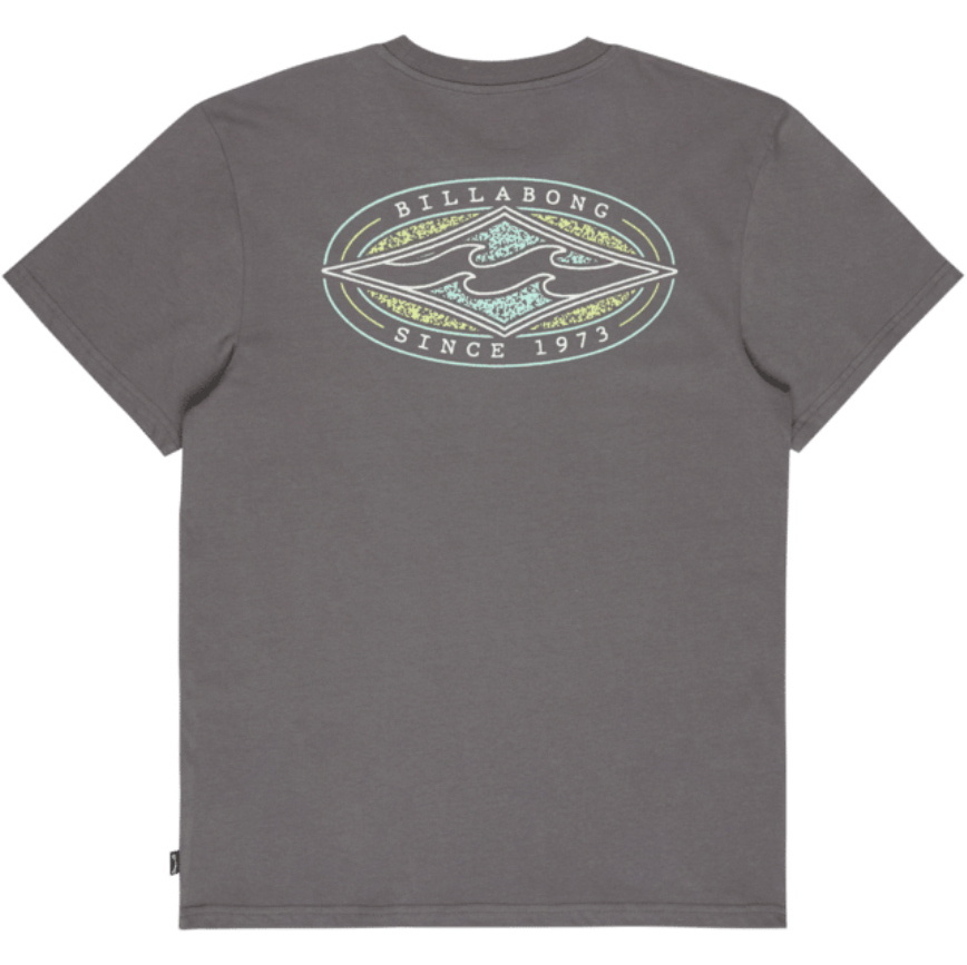 2026 Billabong Mens Diamond Vision T-Shirt EBYZT00619 - Pewter